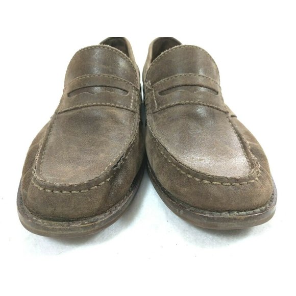 Clarks Nielsen Brown Nubuck Leather Penny 9.5 M main image 6